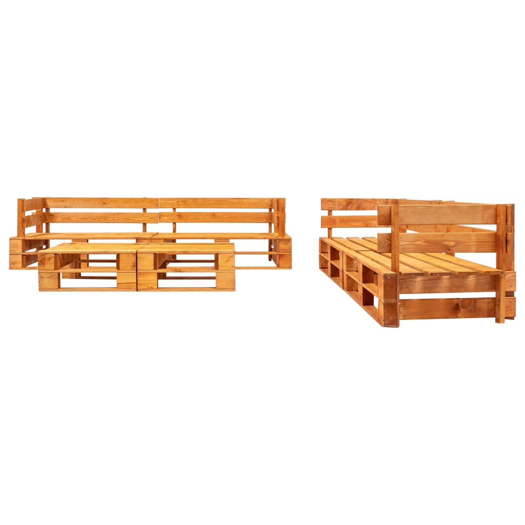 6-delige Loungeset pallet hout