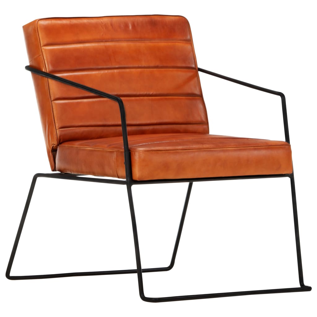 Fauteuil en cuir véritable