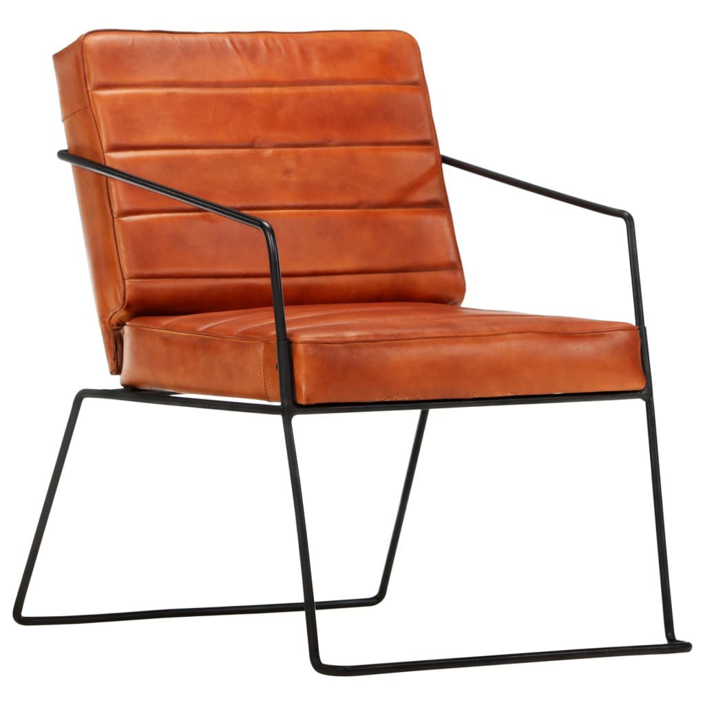 Fauteuil en cuir véritable