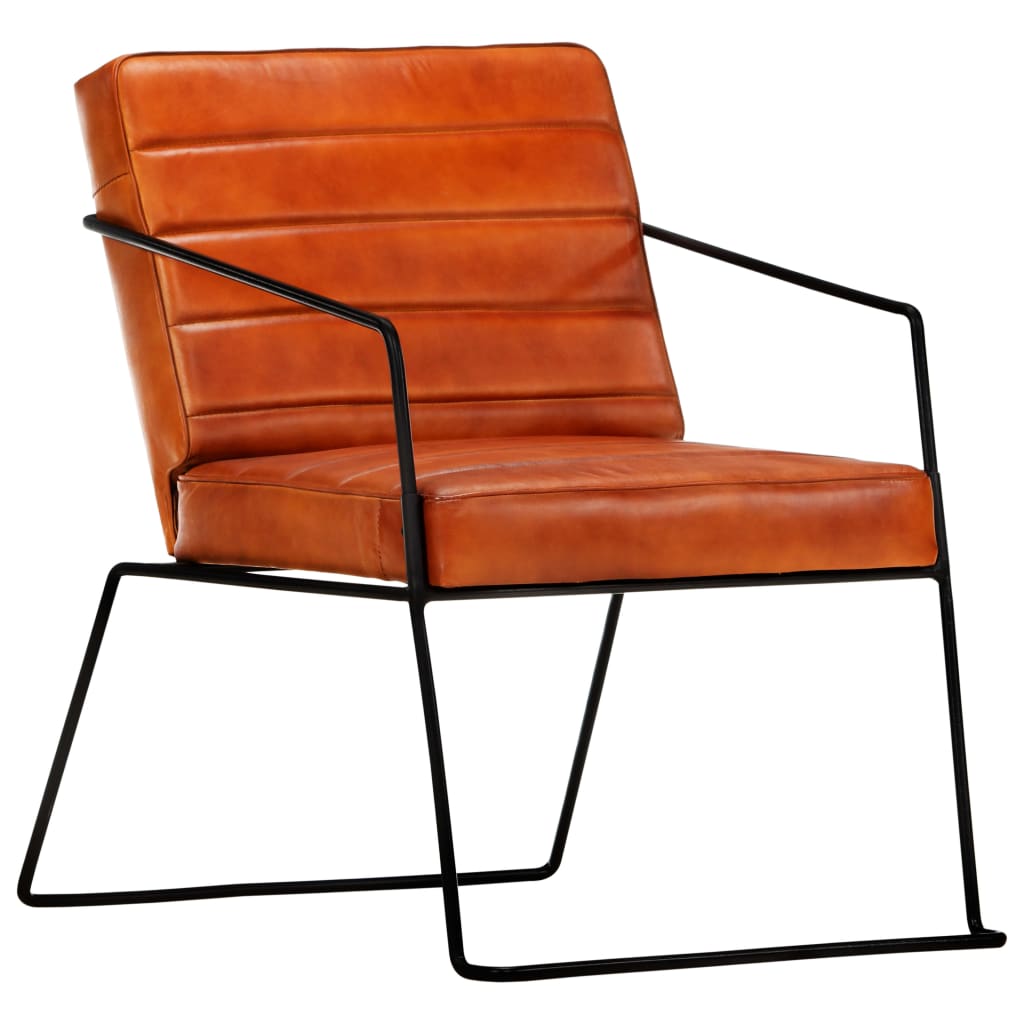 Fauteuil en cuir véritable