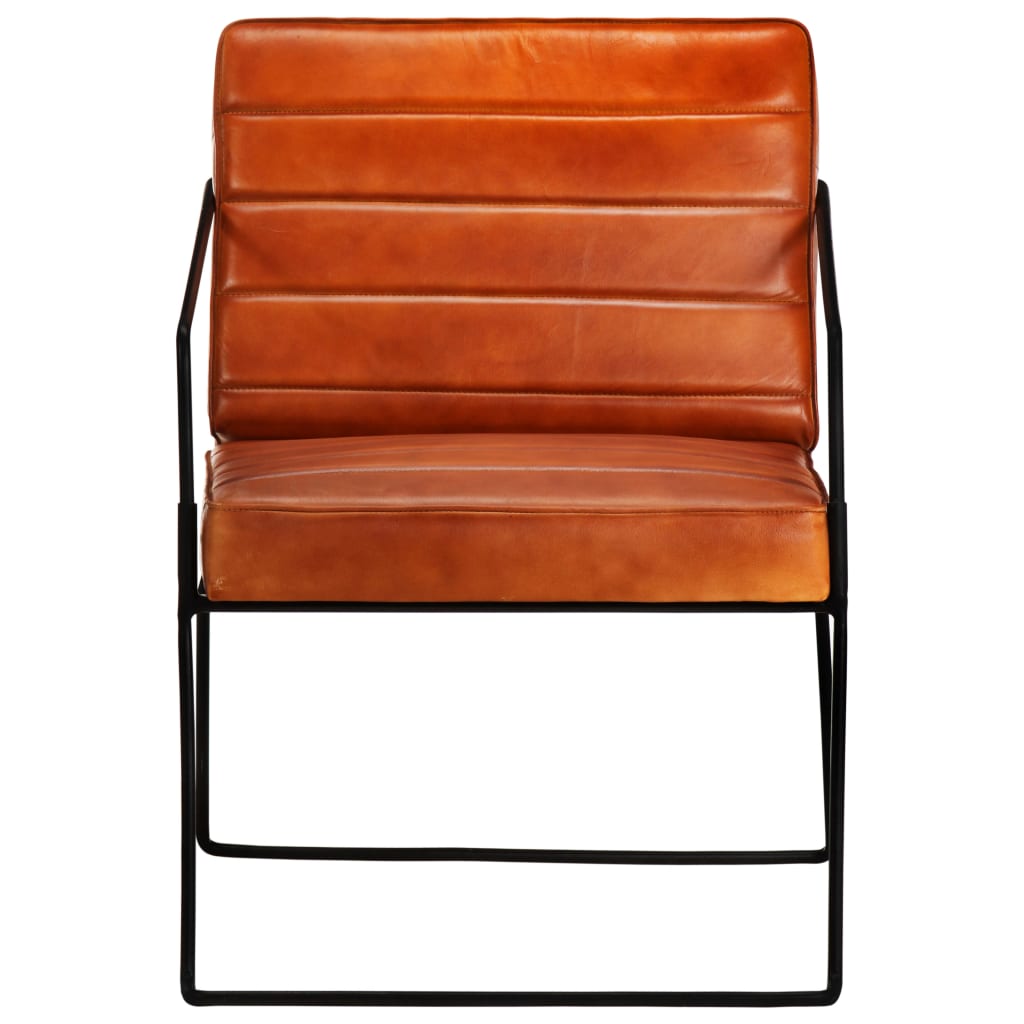 Fauteuil en cuir véritable