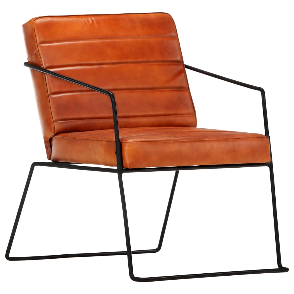 Fauteuil en cuir véritable