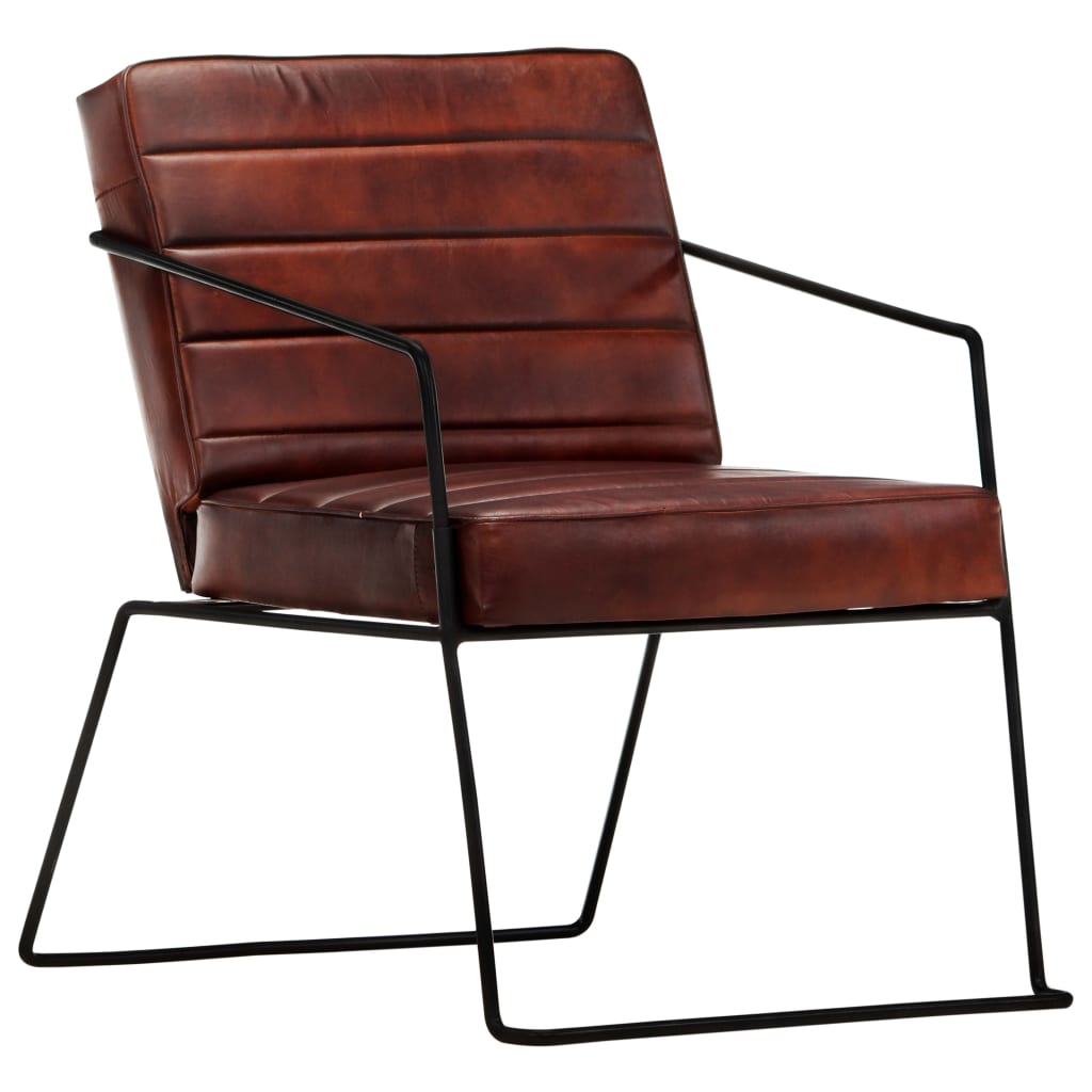 Fauteuil en cuir véritable