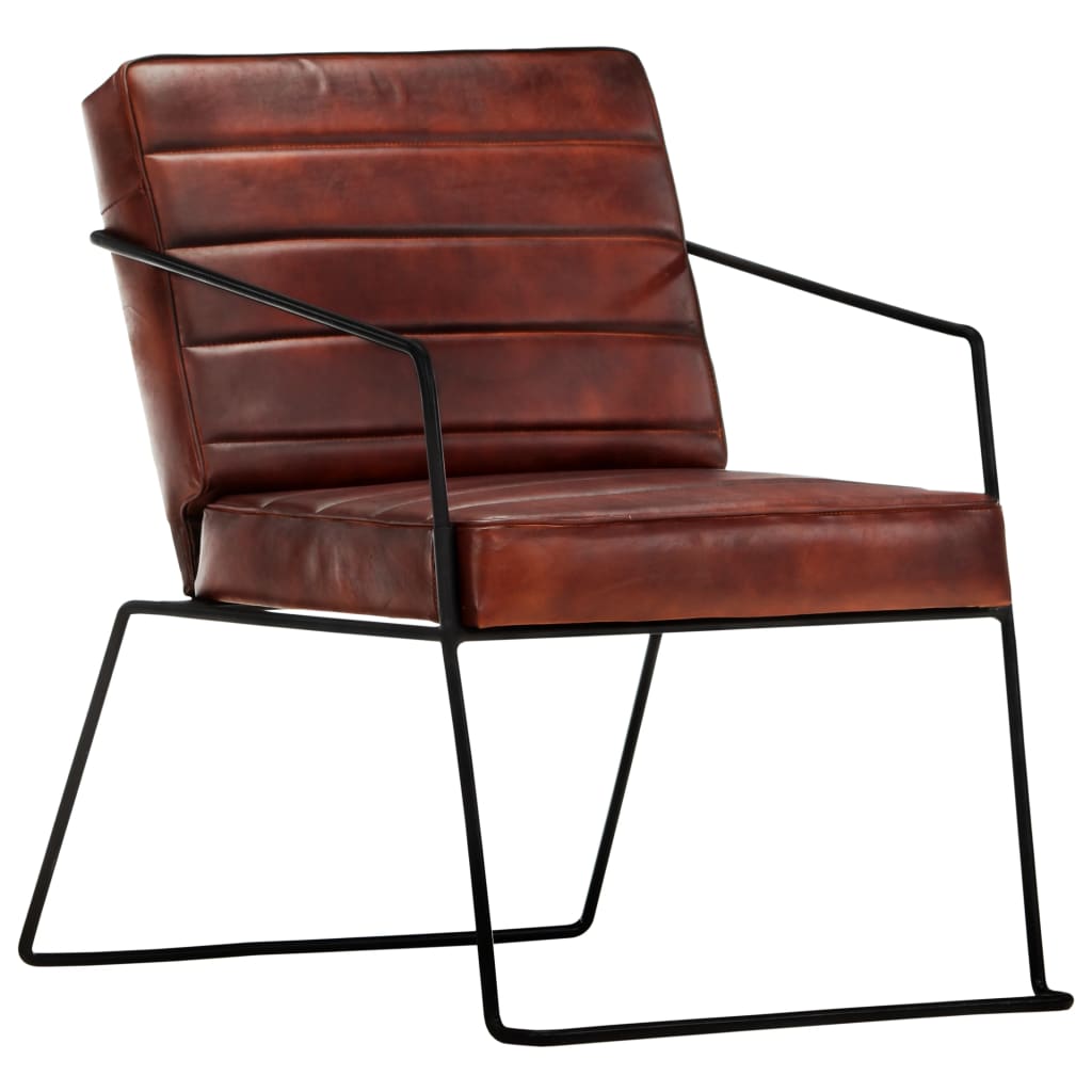 Fauteuil en cuir véritable