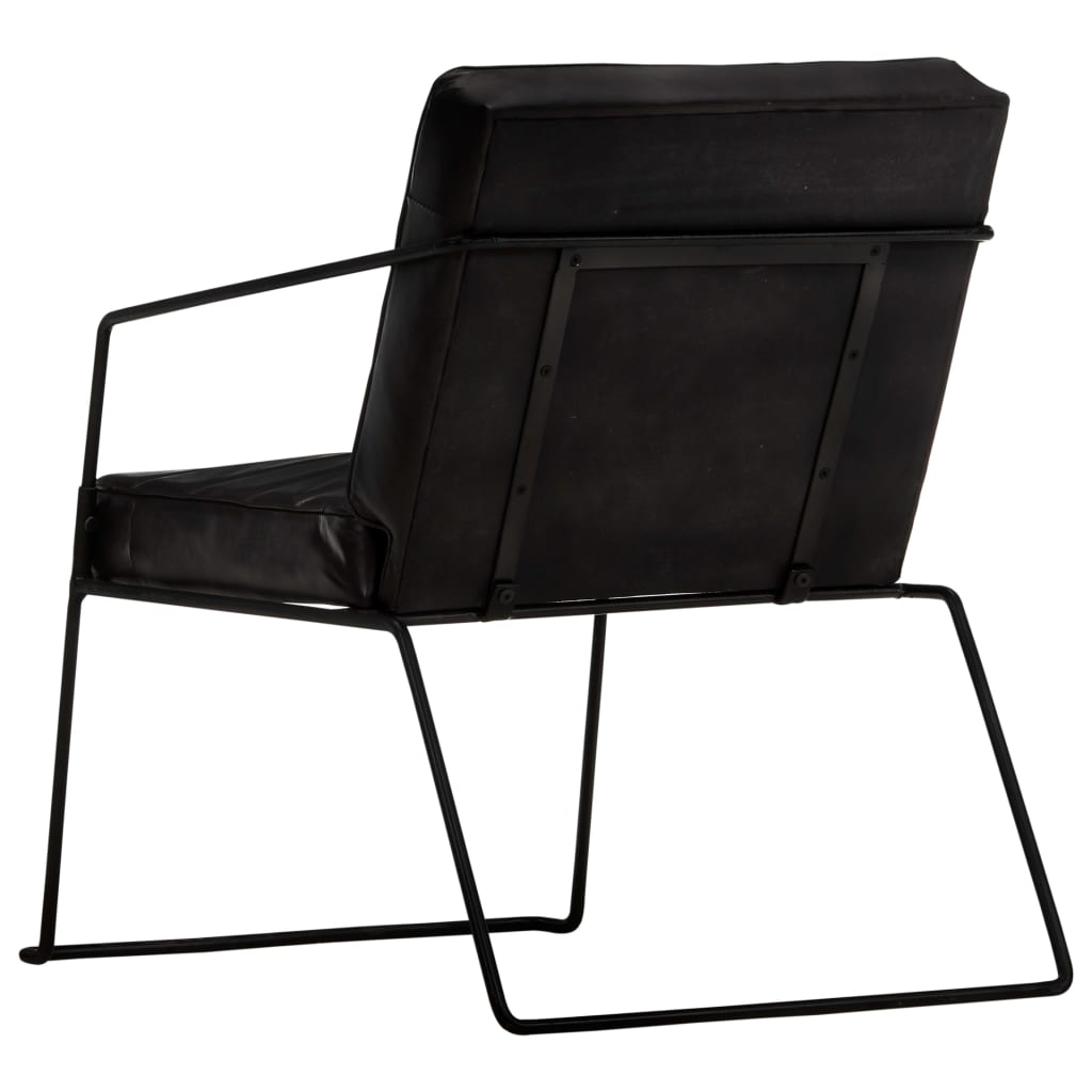 Fauteuil en cuir véritable