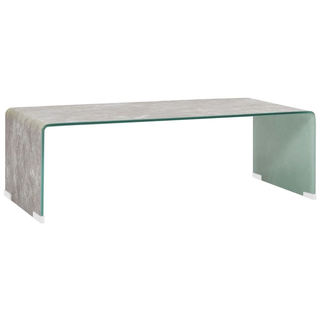 Salontafel 98x45x31 cm gehard glas zwart