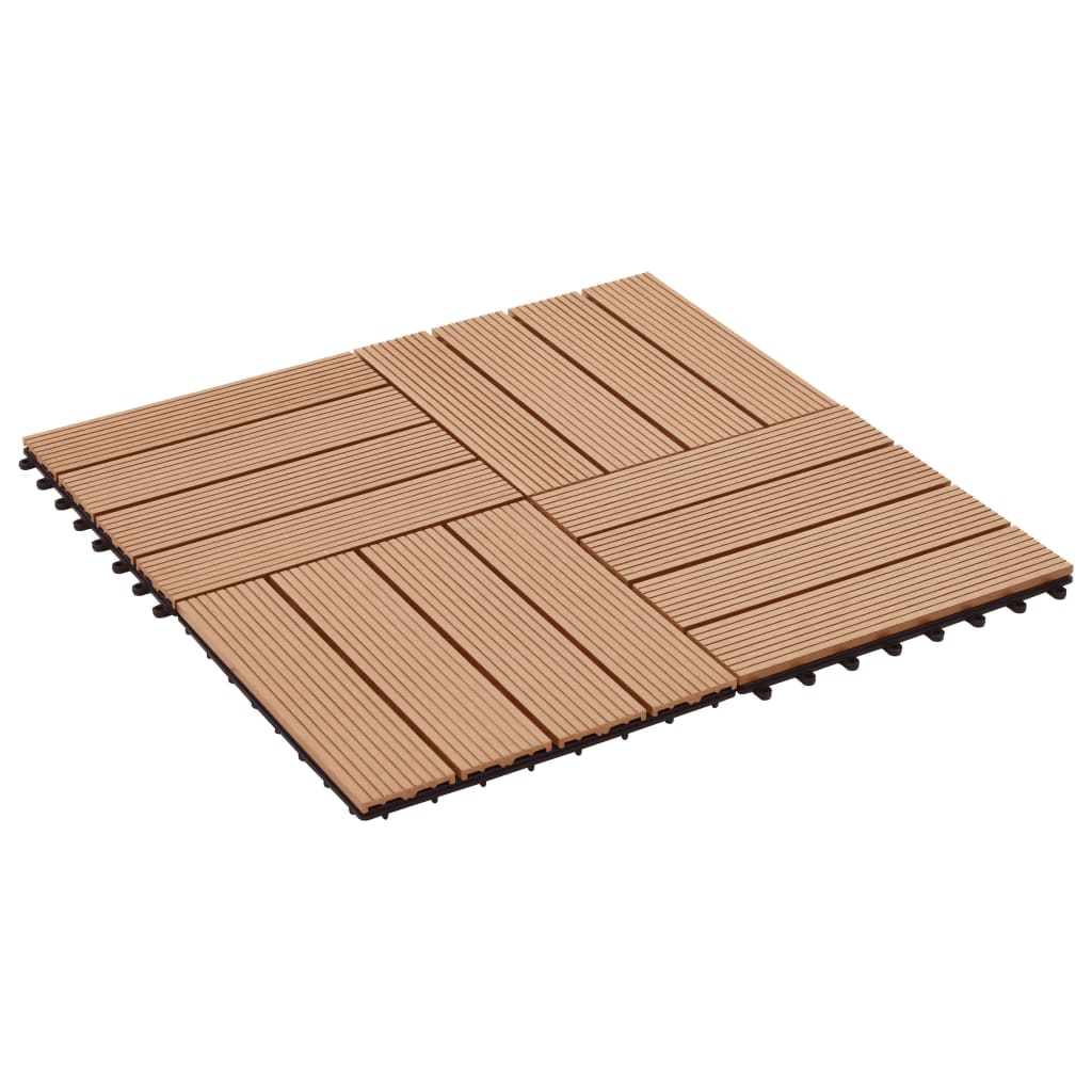 22 pcs Dalles de terrasse 30x30 cm 2 m² HKC