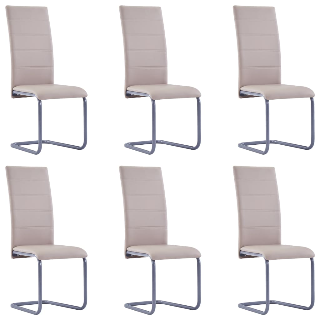 Chaises de salle à manger 4 pcs en cuir artificiel