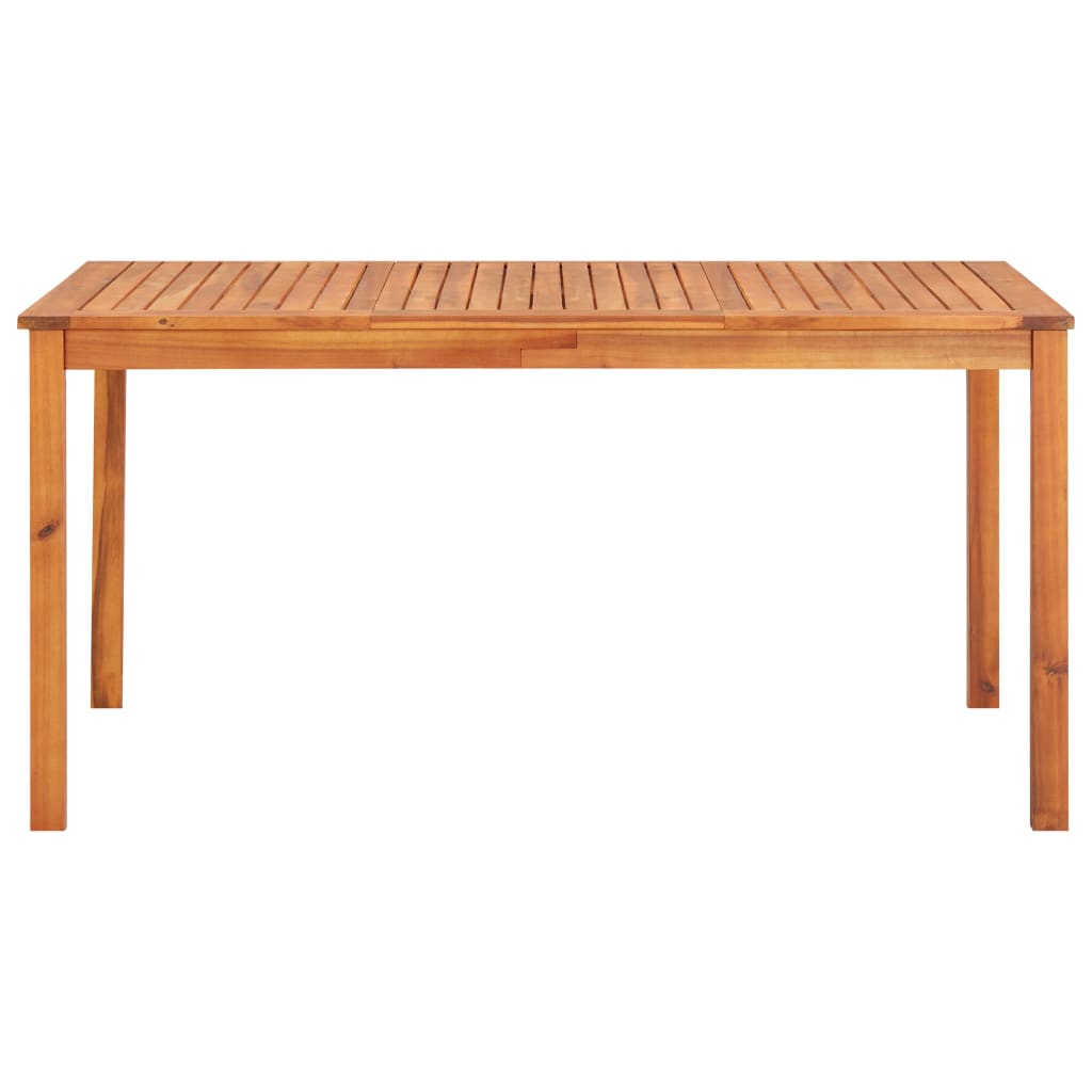 Table de jardin 150x90x74 cm en bois d'acacia massif