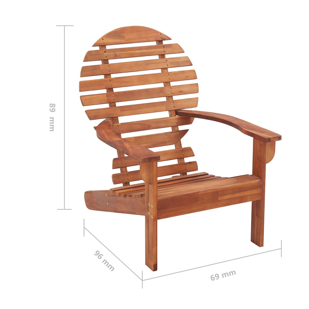 Stoel Adirondack massief acaciahout