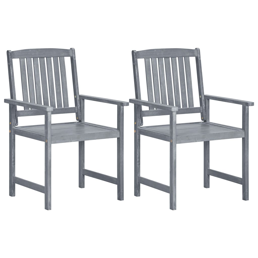 Chaises de jardin 4 pcs en bois d'acacia massif