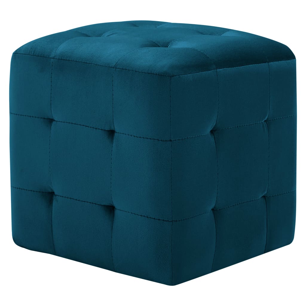 Pouf 2 pcs 30x30x30 cm velours