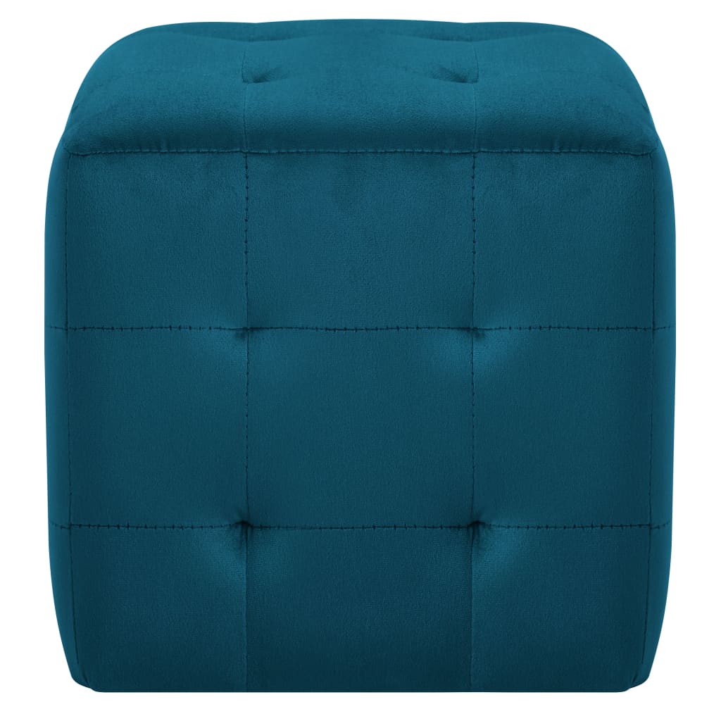 Pouf 2 pcs 30x30x30 cm velours