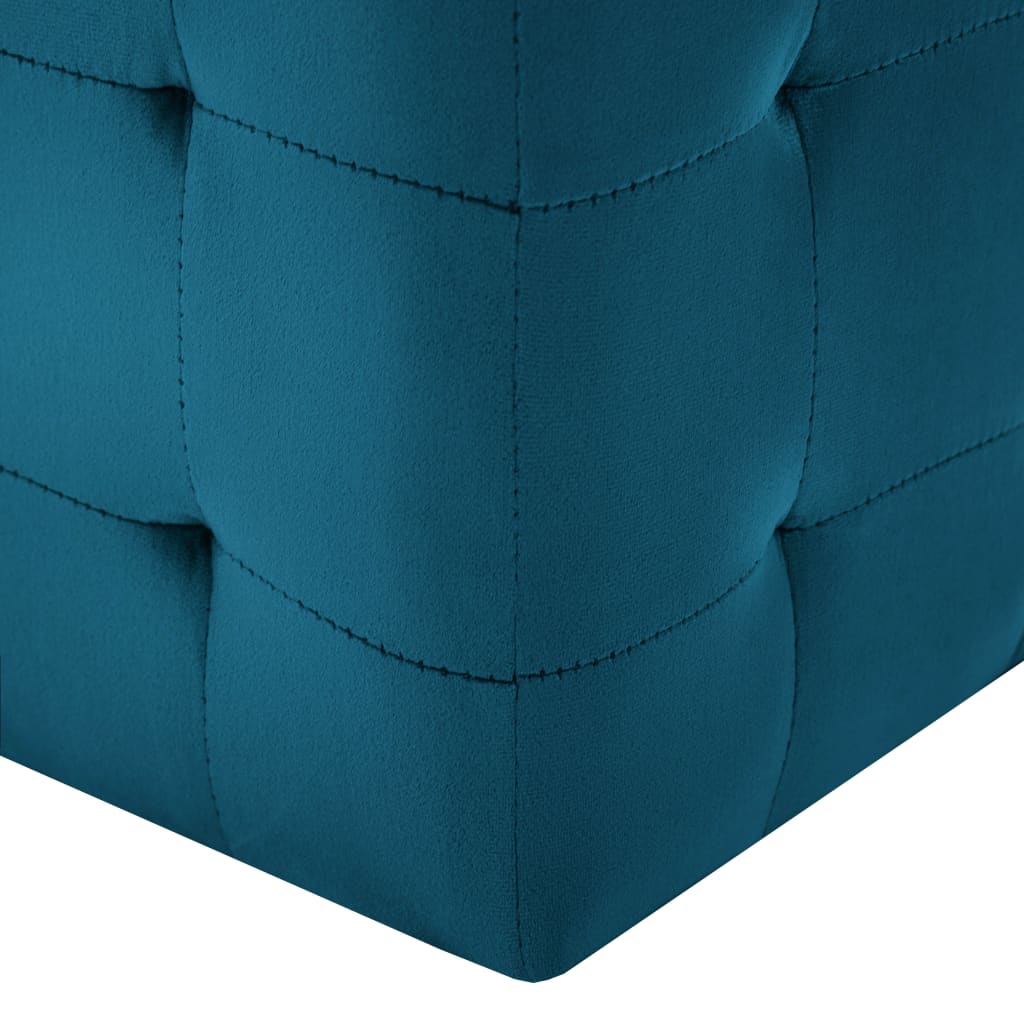 Pouf 2 pcs 30x30x30 cm velours