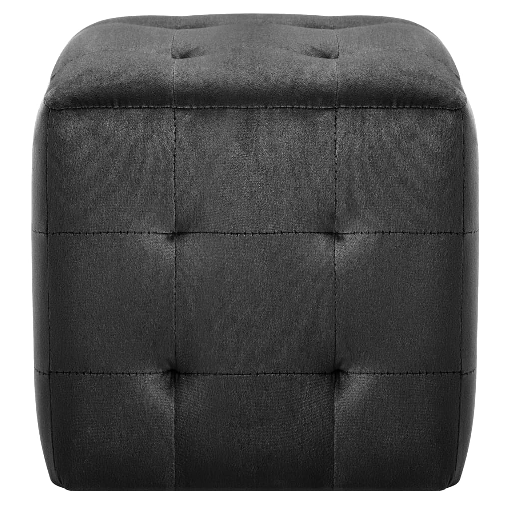 Pouf 2 pcs 30x30x30 cm velours