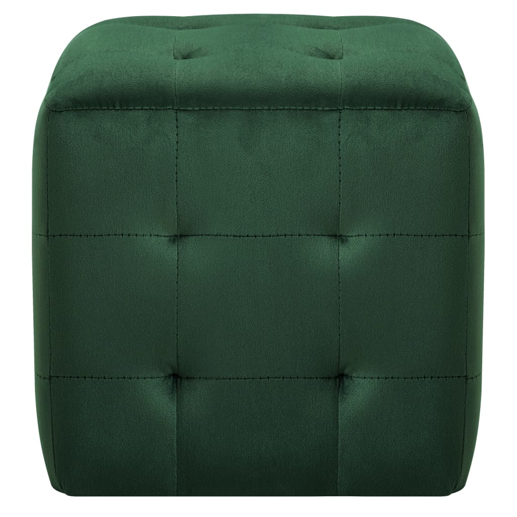 Pouf 2 pcs 30x30x30 cm velours