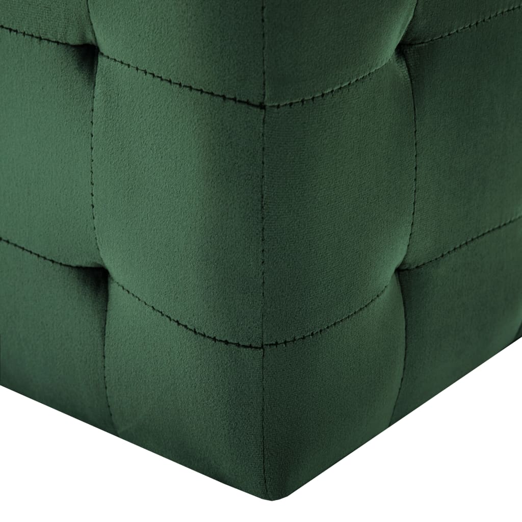 Pouf 2 pcs 30x30x30 cm velours