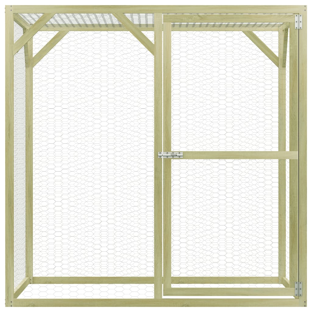 Kippenhok 1,5x3x1,5 m geïmpregneerd grenenhout