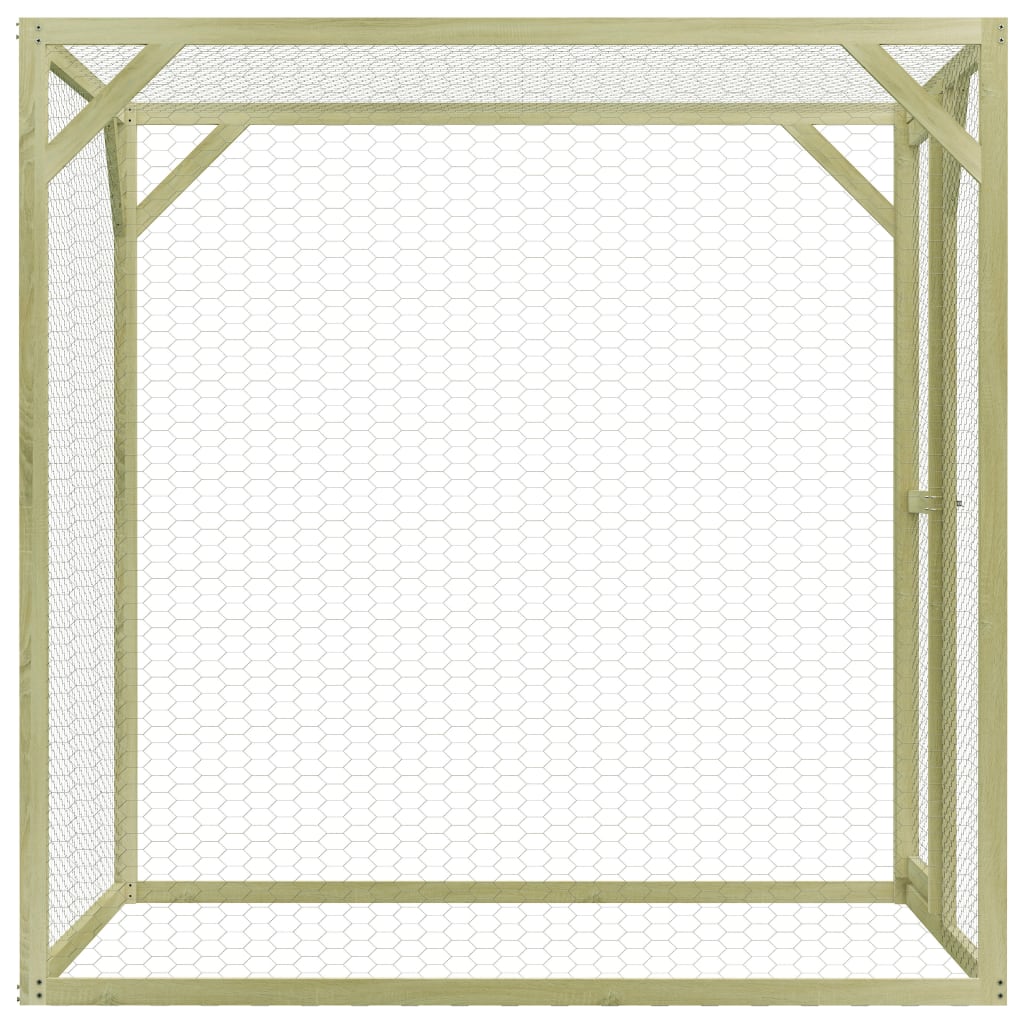 Kippenhok 1,5x3x1,5 m geïmpregneerd grenenhout