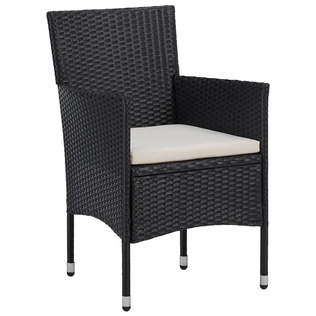 Tuinstoelen 2 st poly rattan