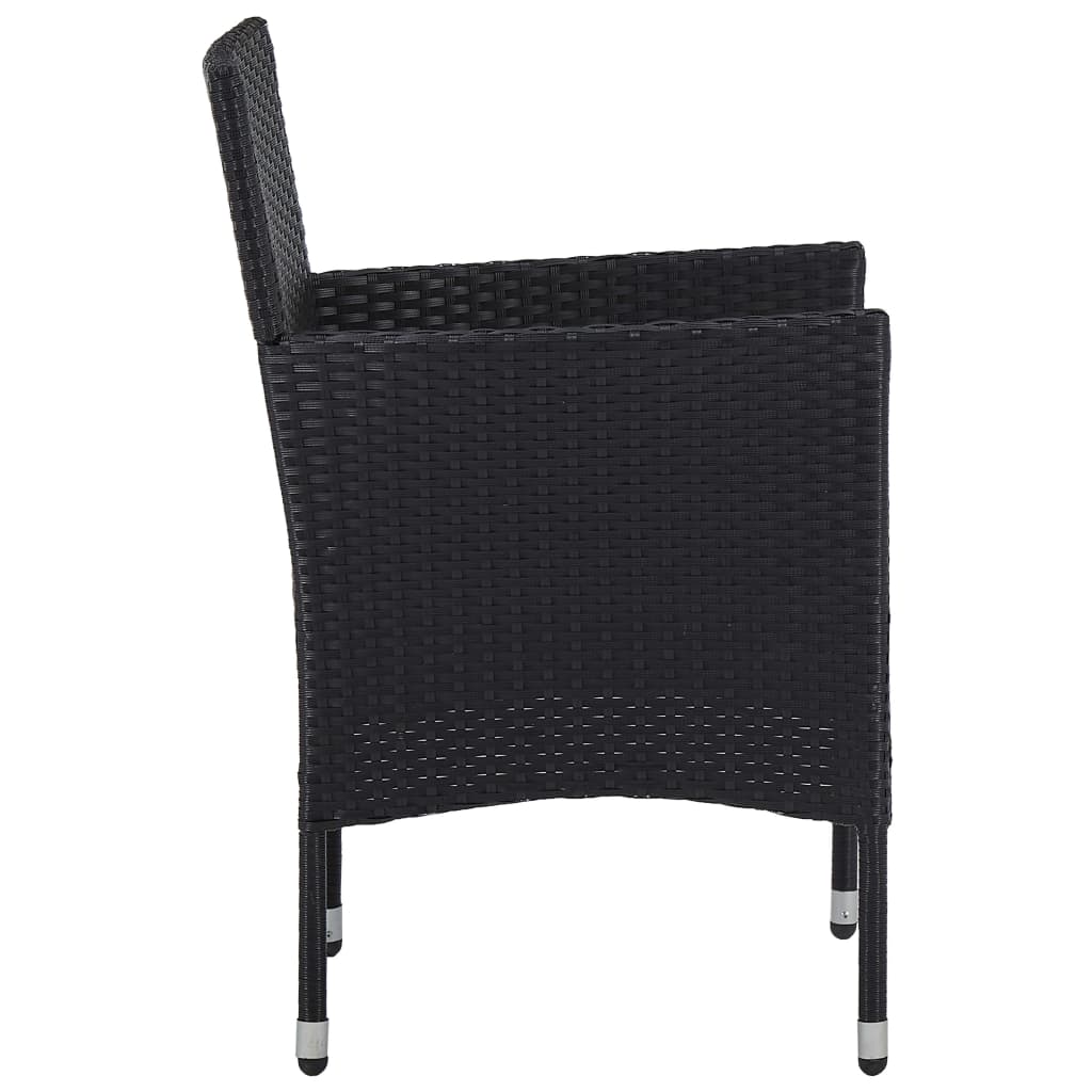 Tuinstoelen 2 st poly rattan