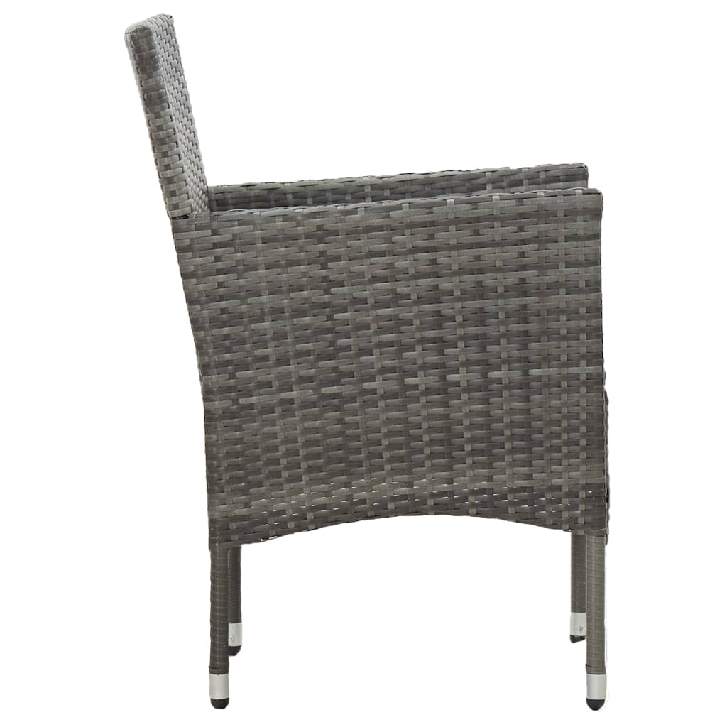 Tuinstoelen 2 st poly rattan