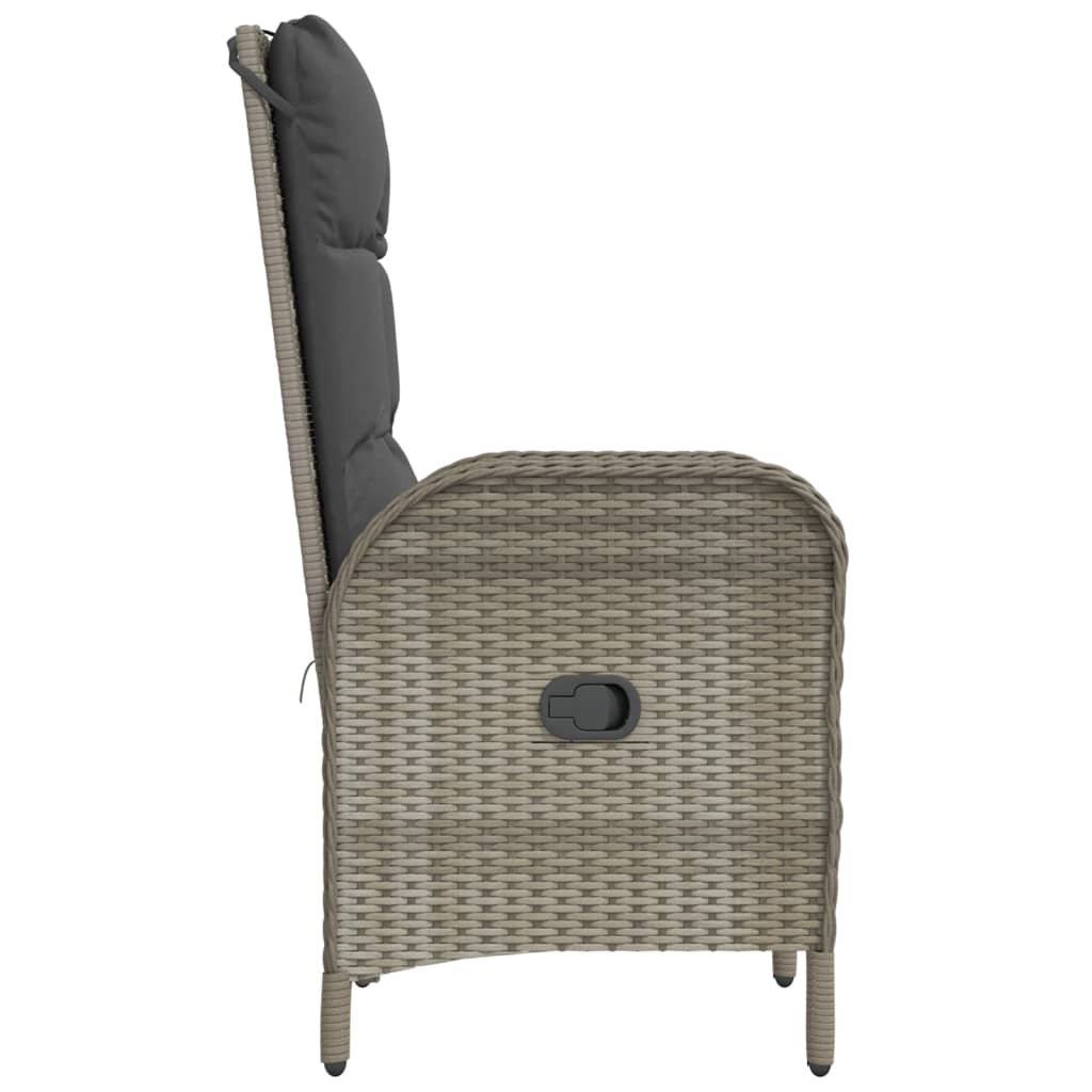 Chaises de jardin 2 pcs poly rotin