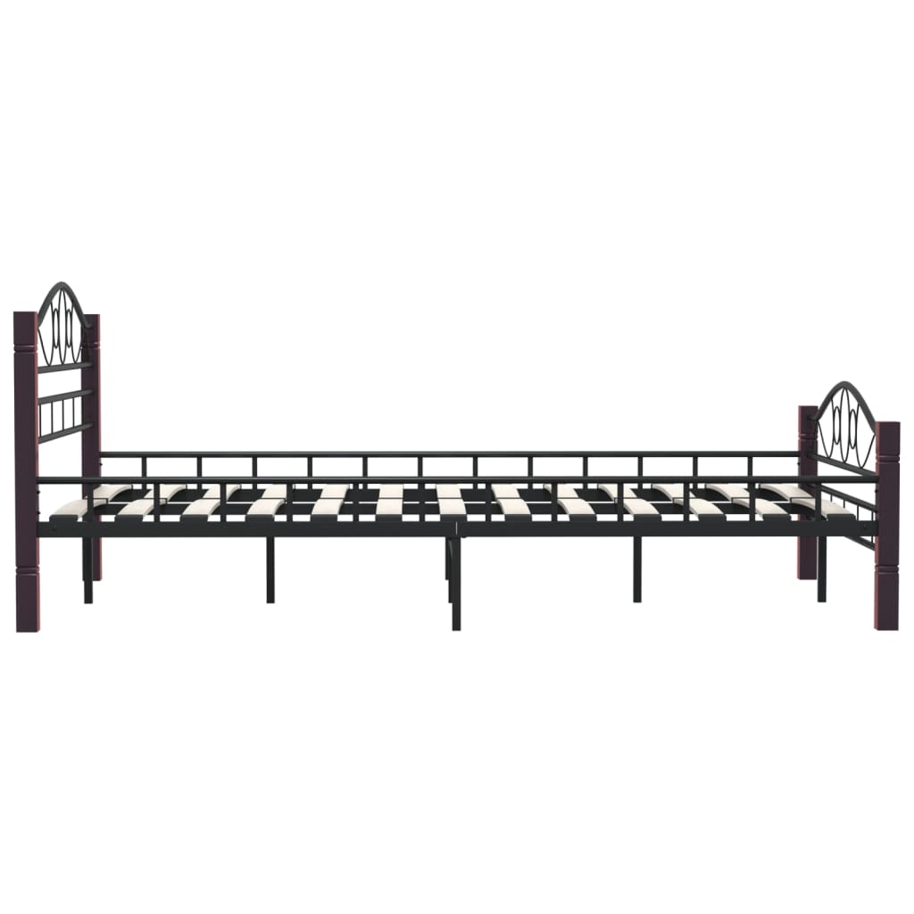 Bedframe metaal zwart 180x200 cm