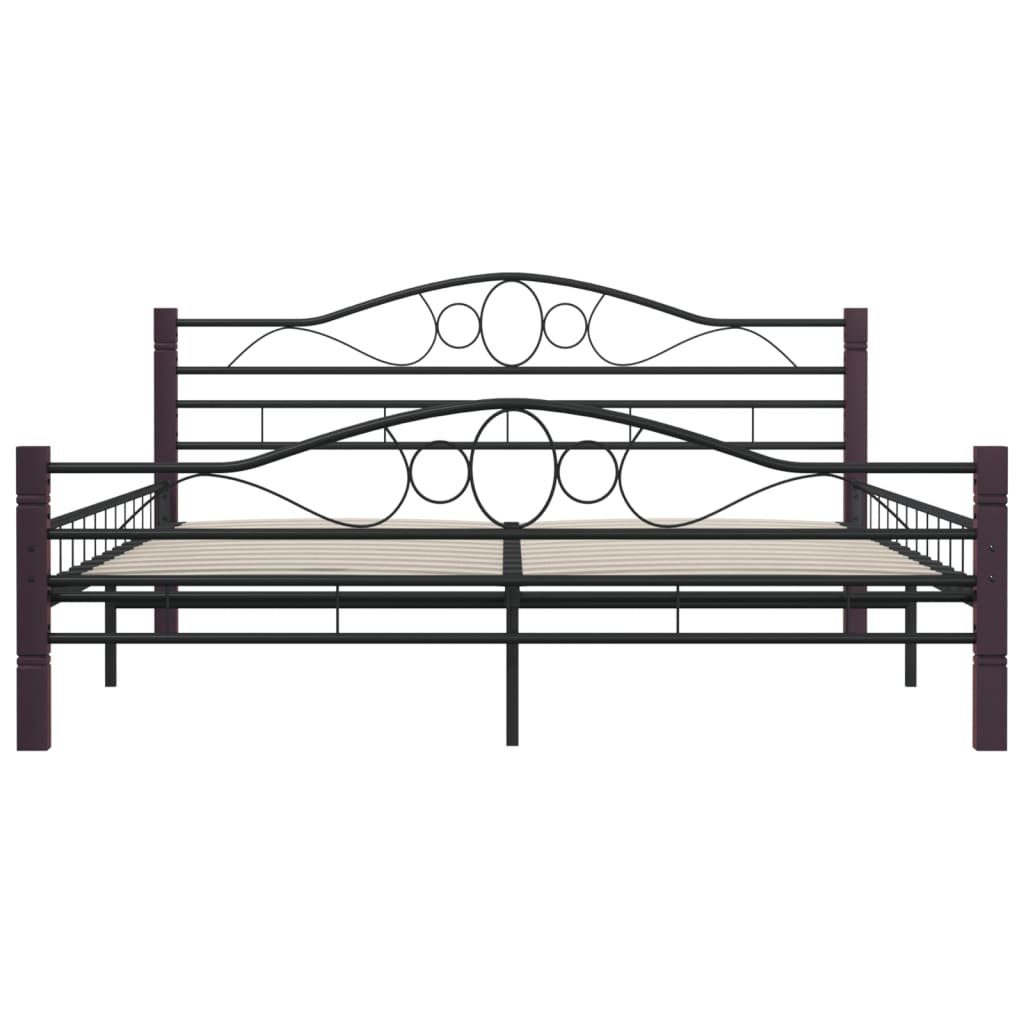 Bedframe metaal zwart 180x200 cm