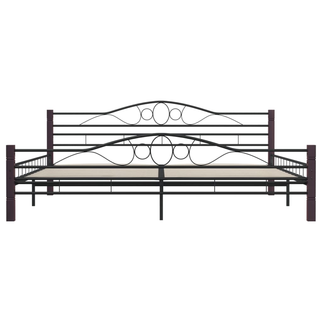 Bedframe metaal zwart 180x200 cm