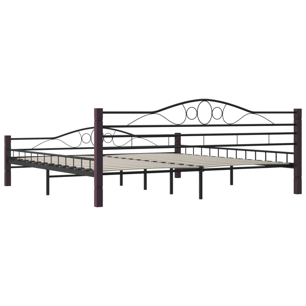 Bedframe metaal zwart 180x200 cm