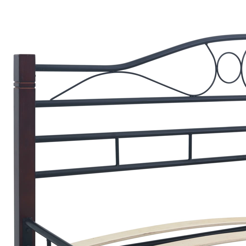 Bedframe metaal zwart 180x200 cm