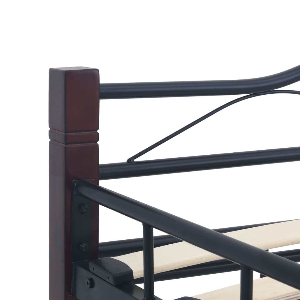 Bedframe metaal zwart 180x200 cm