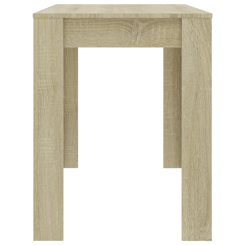 Eettafel 120x60x76 cm bewerkt hout