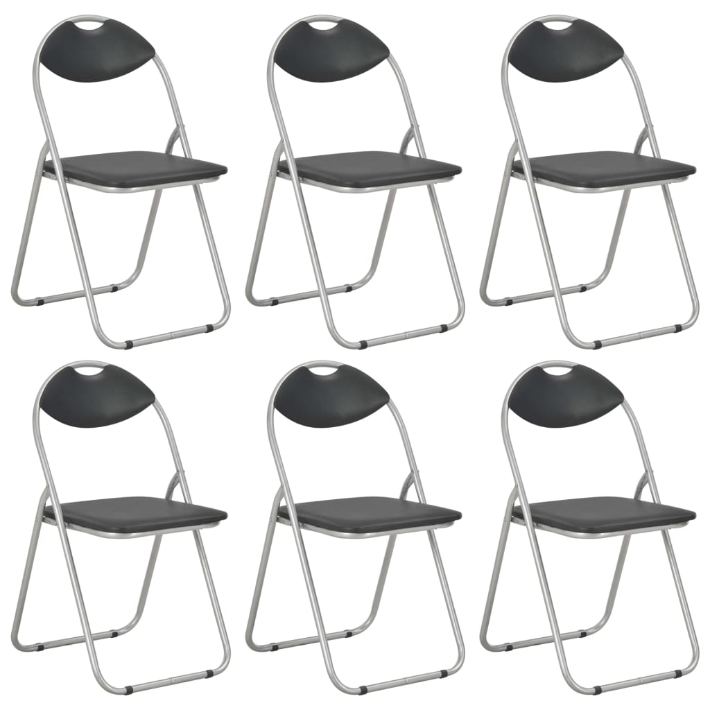 Chaises de salle à manger pliantes 2 pcs en cuir artificiel