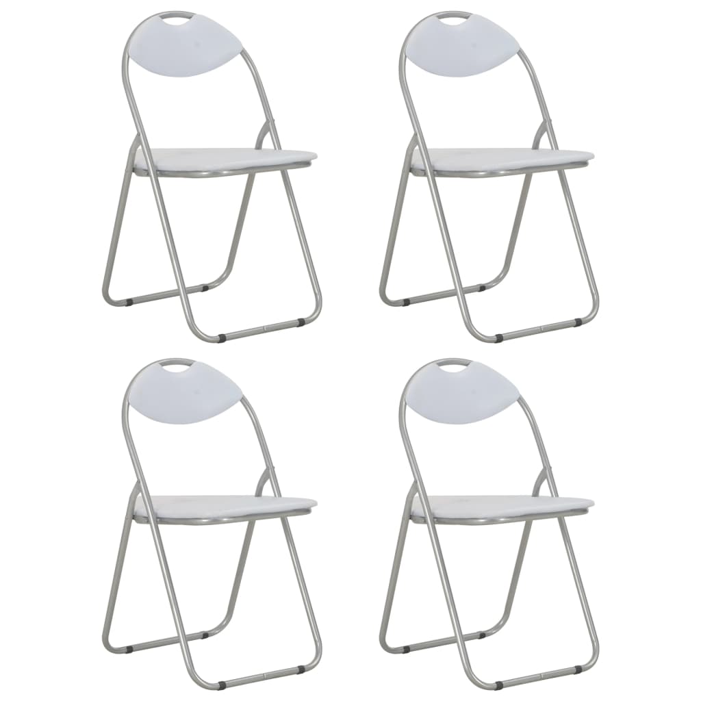 Chaises de salle à manger pliantes 2 pcs en cuir artificiel