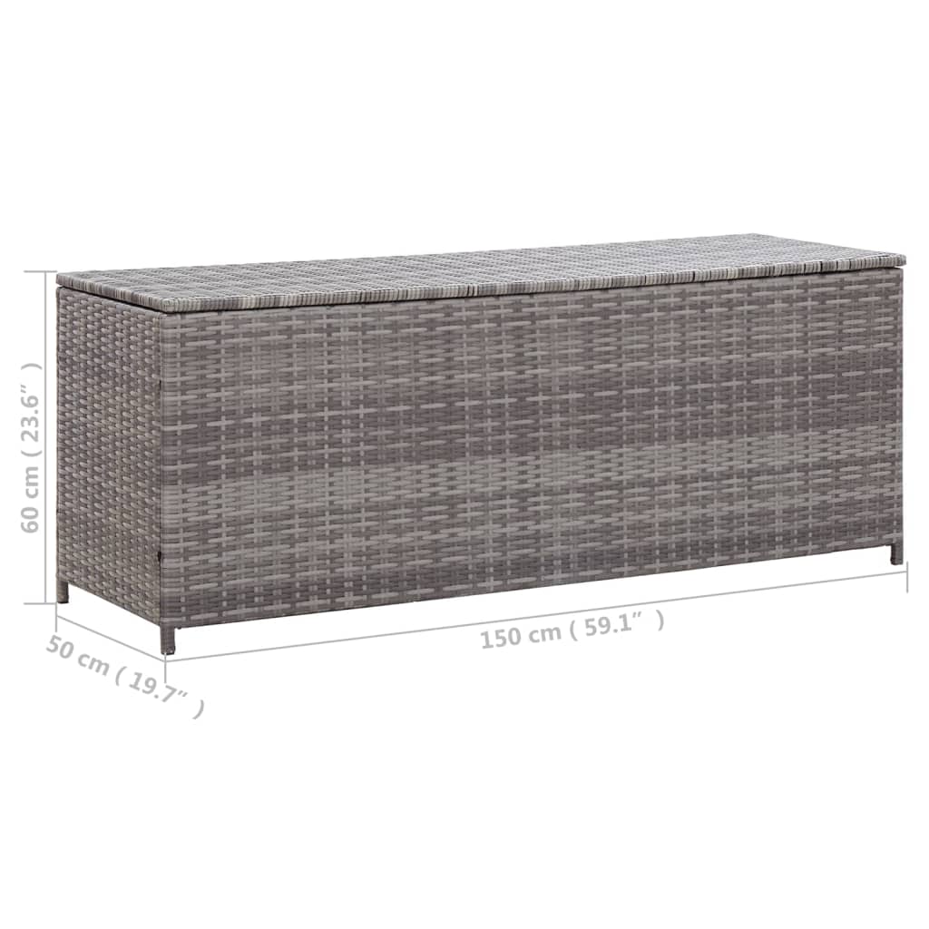 Tuinbox 150x50x60 cm poly rattan