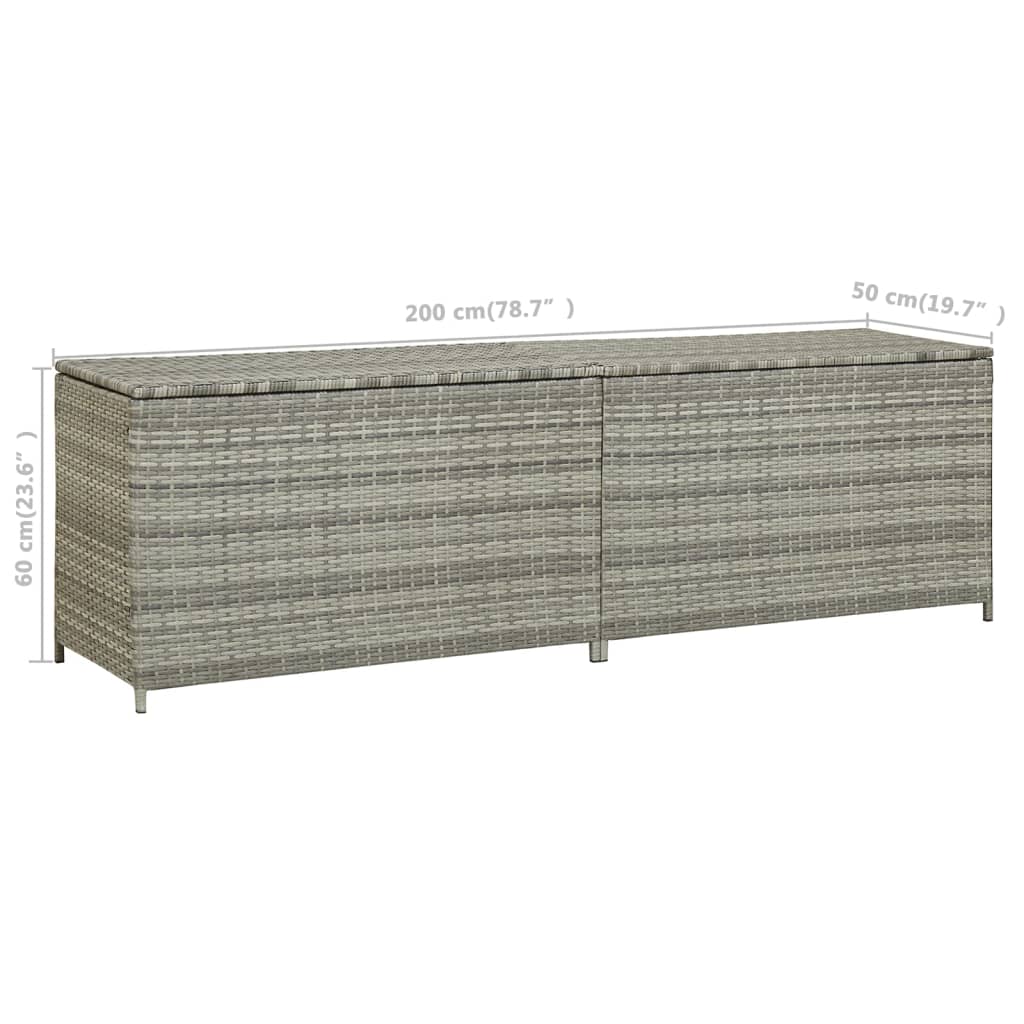 Tuinbox 180x90x70 cm poly rattan