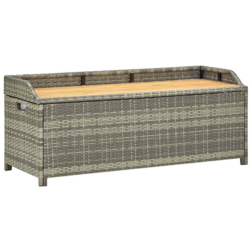 Tuinopbergbank 120 cm poly rattan