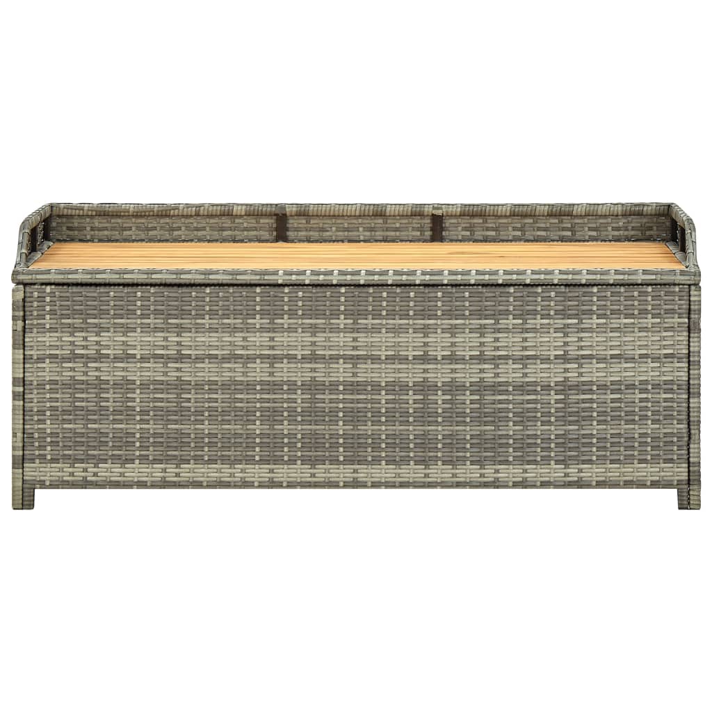 Tuinopbergbank 120 cm poly rattan