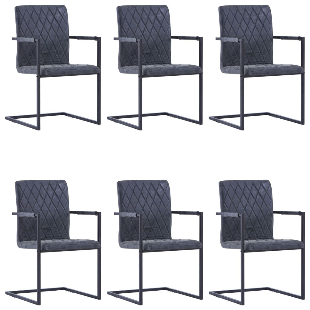 Chaises de salle à manger 4 pcs en cuir artificiel