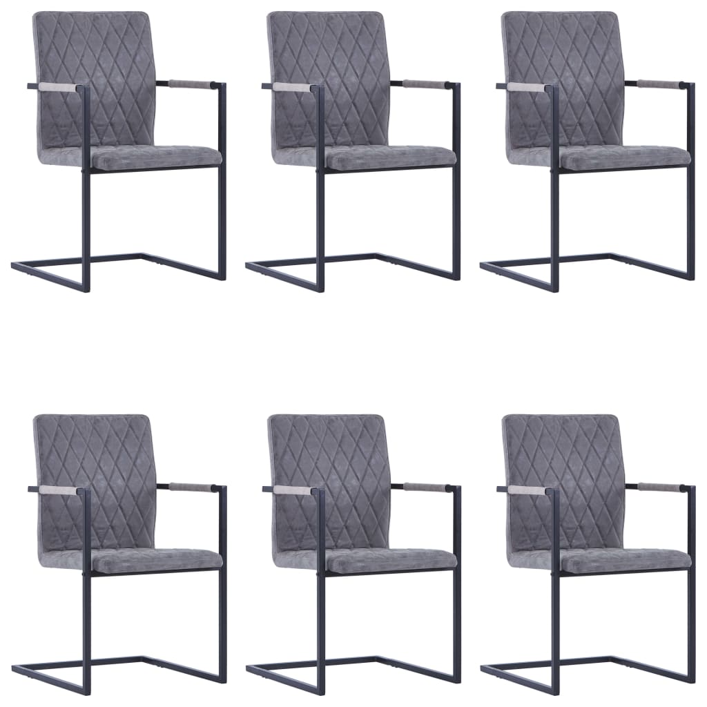 Chaises de salle à manger 6 pcs simili cuir