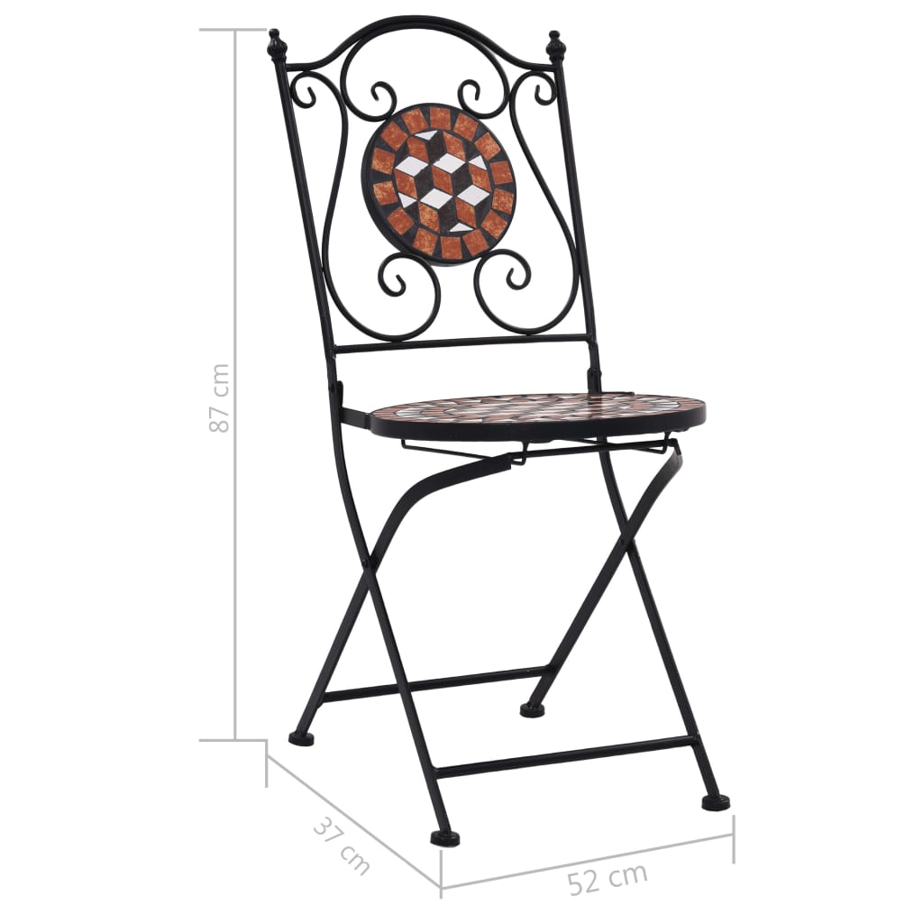 Bistrostoelen mozaïek 2 st