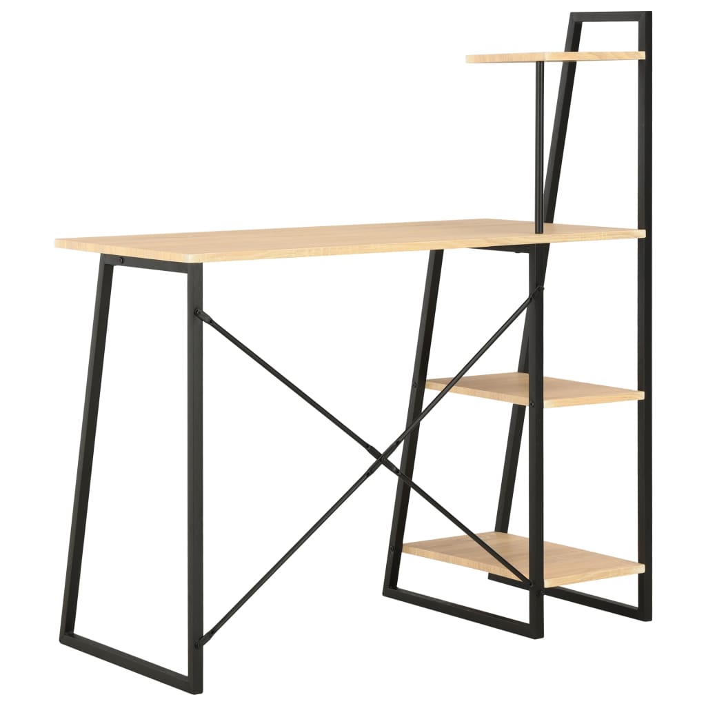 Bureau met schappen 102x50x117 cm