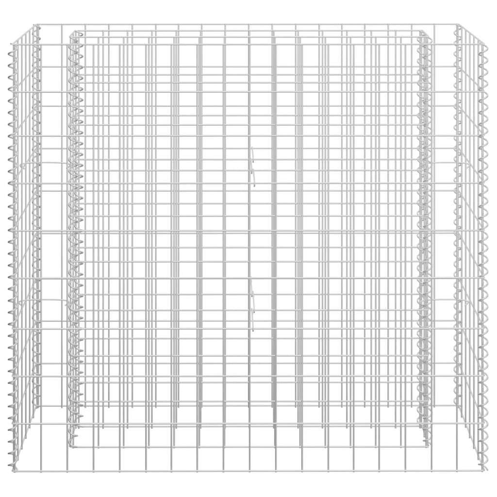 Gabion plantenbak verhoogd 90x30x90 cm gegalvaniseerd staal