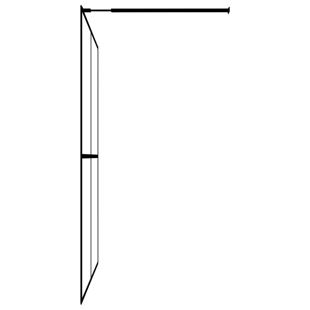 Inloopdouchewand transparant 100x195 cm ESG-glas goudkleurig