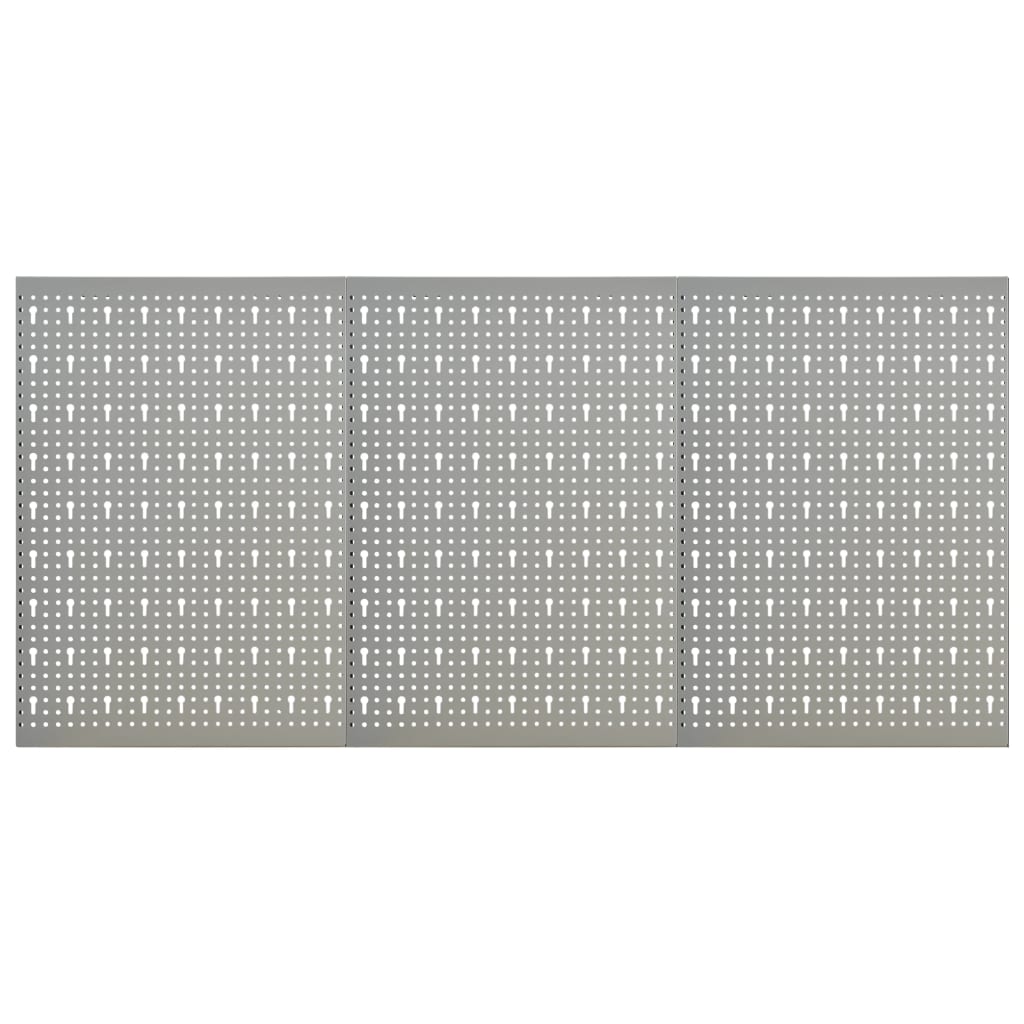 Panneaux perforés muraux 4 pcs 40x58 cm acier