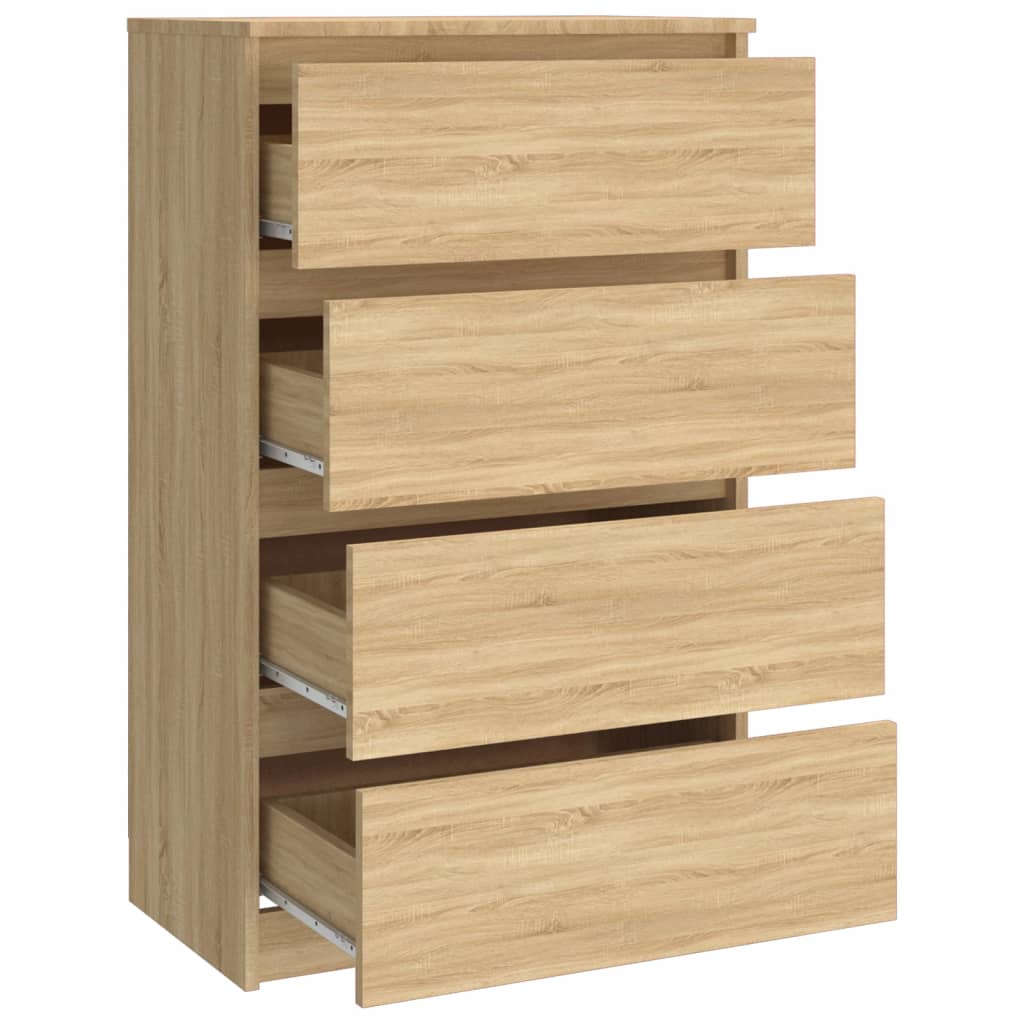 Dressoir 60x35x98,5 cm bewerkt hout