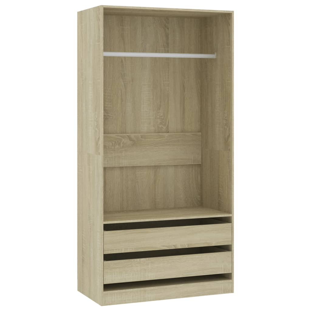 Armoire 100x50x200 cm en bois travaillé