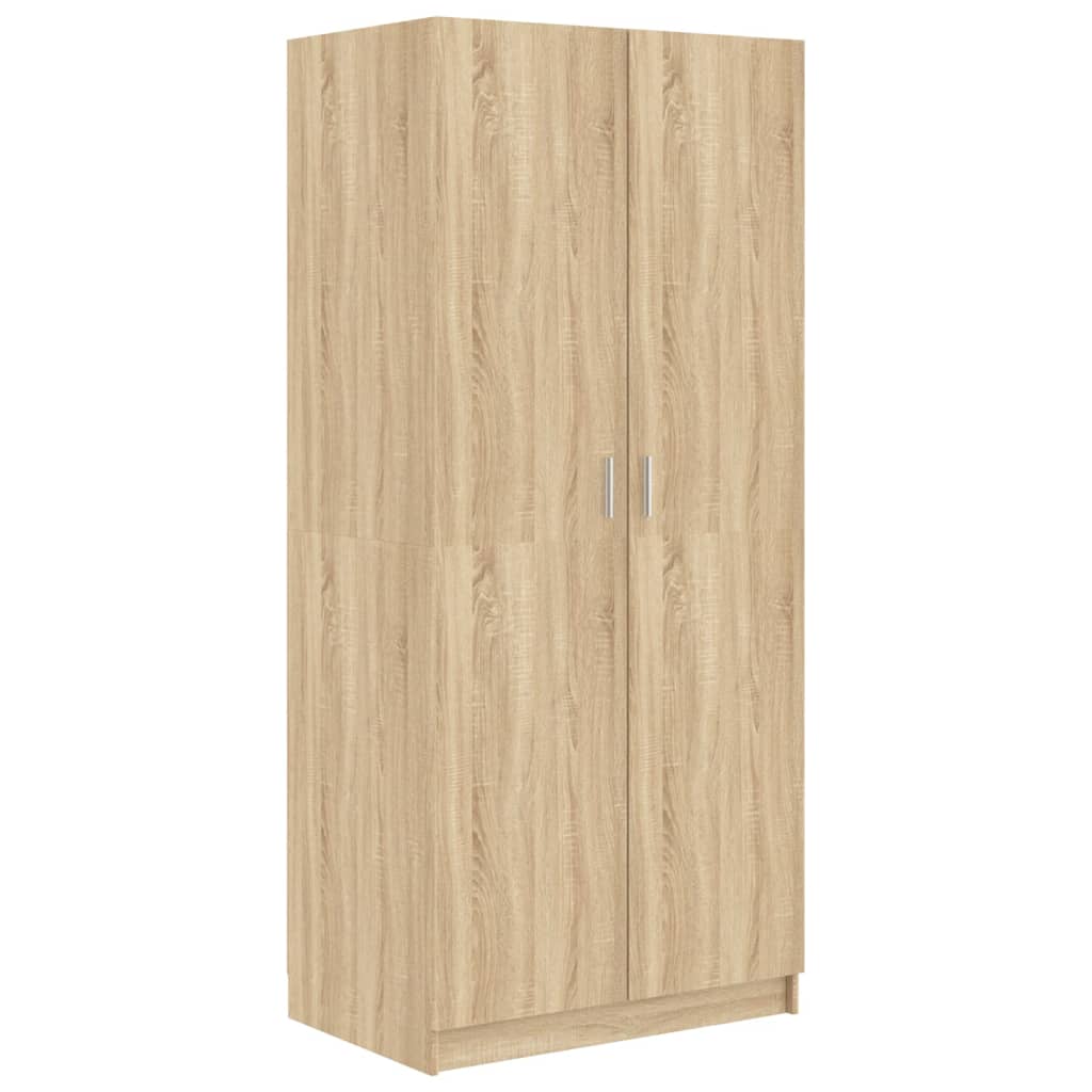 Armoire 80x52x180 cm en bois travaillé